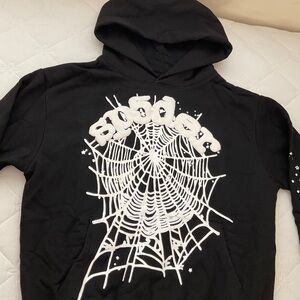 Black and white spider hoodie